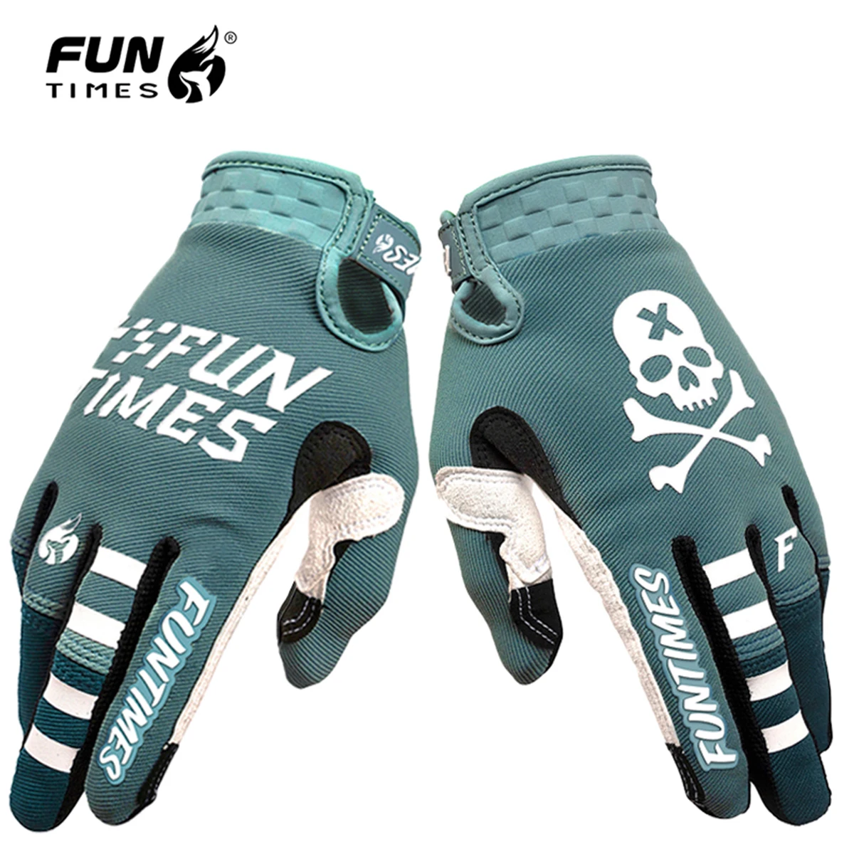 

FUNTIMES Multi Colored Fashionable Outdoor Cycling Universal Gloves Motorcycle Riding Colorful Six Tpes Of Full Finger Gloves