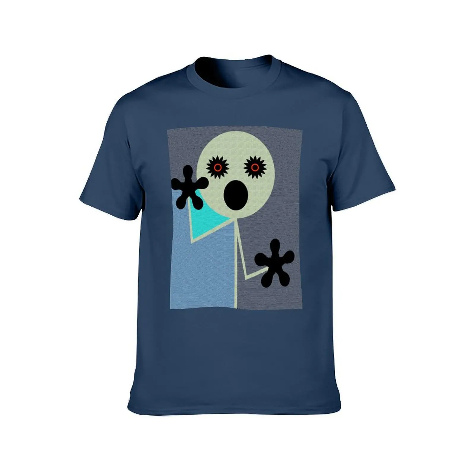 تي شيرت جال وصراخ رجل تي شيرت القطن الثقيل تي شيرت رجل عادي تي شيرت #2