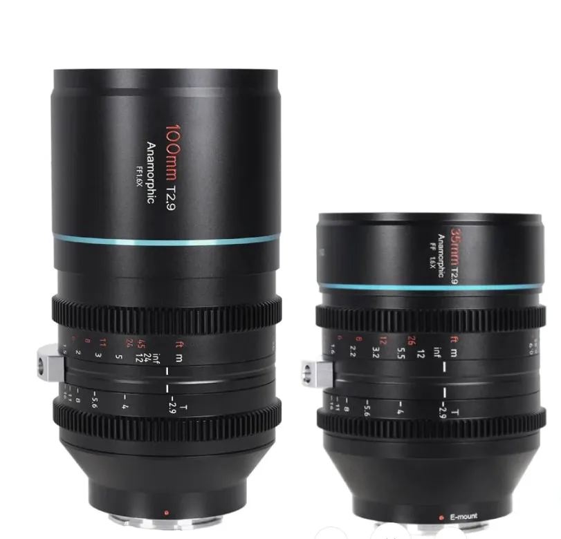 SIRUI Venus 35mm /100mm T2.9 1.6x Full-Frame Anamorphic Lenses