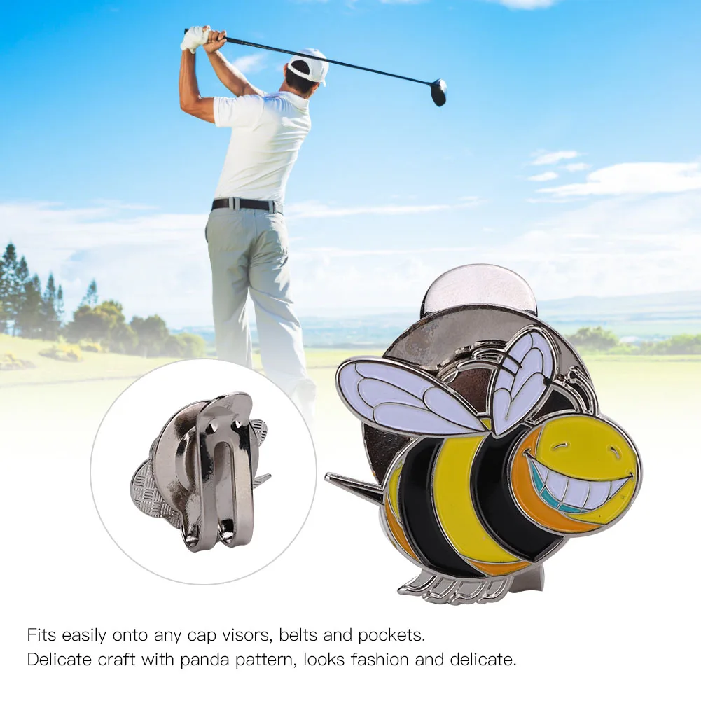 Golf Ball Marker Hut Clip mit Magnet Ball Mark One Putt Golf Putting Ausrichtung Zielen Kappe Clips