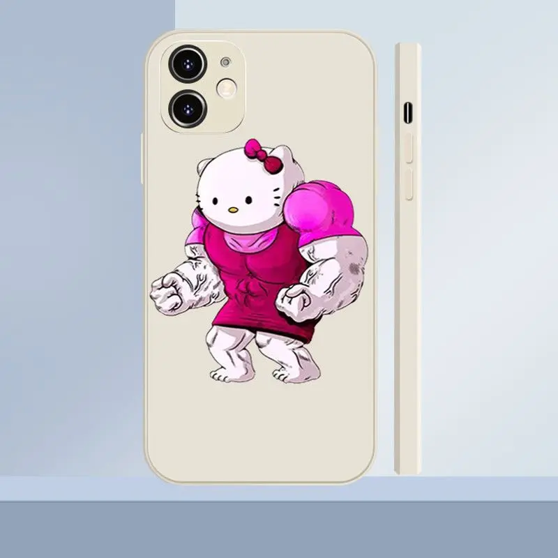 Sanrios Hellokitty Mobile Phone Case for IPhone 15 Pro Max 12 Pro X 11 13 14 Plus XS Max XR 14 Fashion TPU Silicone Soft Cover