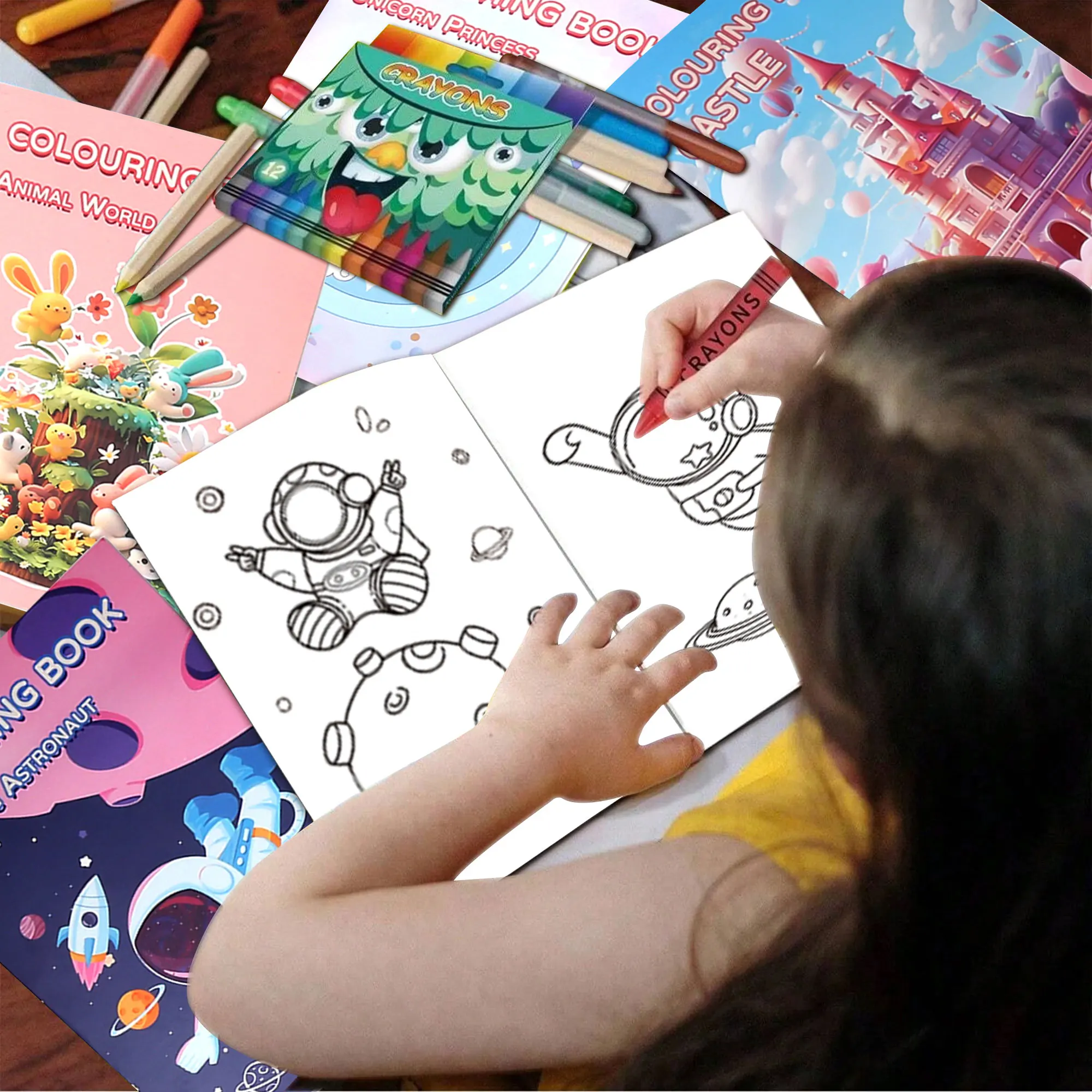 Adult Coloring Books Whimsical Creature Adventures, Fun Stress - Relieving Coloring for Family Creativity at Home