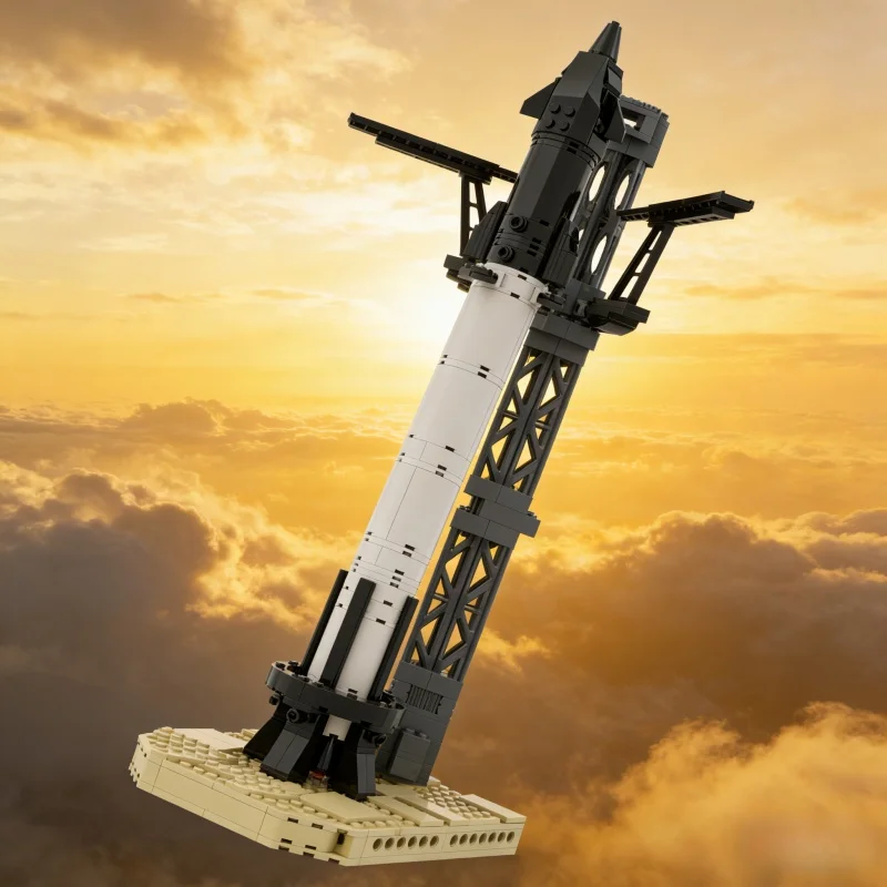 Nuovo 373PCS Bambini Building Blocks Piccola Astronave Mattoni Modello Particella Originale MOC Puzzle di Montaggio Giocattolo Regalo Per Bambini Ornamento