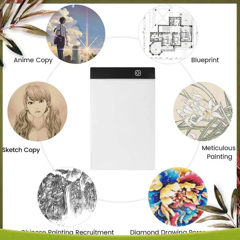 New-Three Level Dimmable Led Light Pad,Tablet,Tools, Accessories,Diamond Embroidery Eye Protection A5 Size