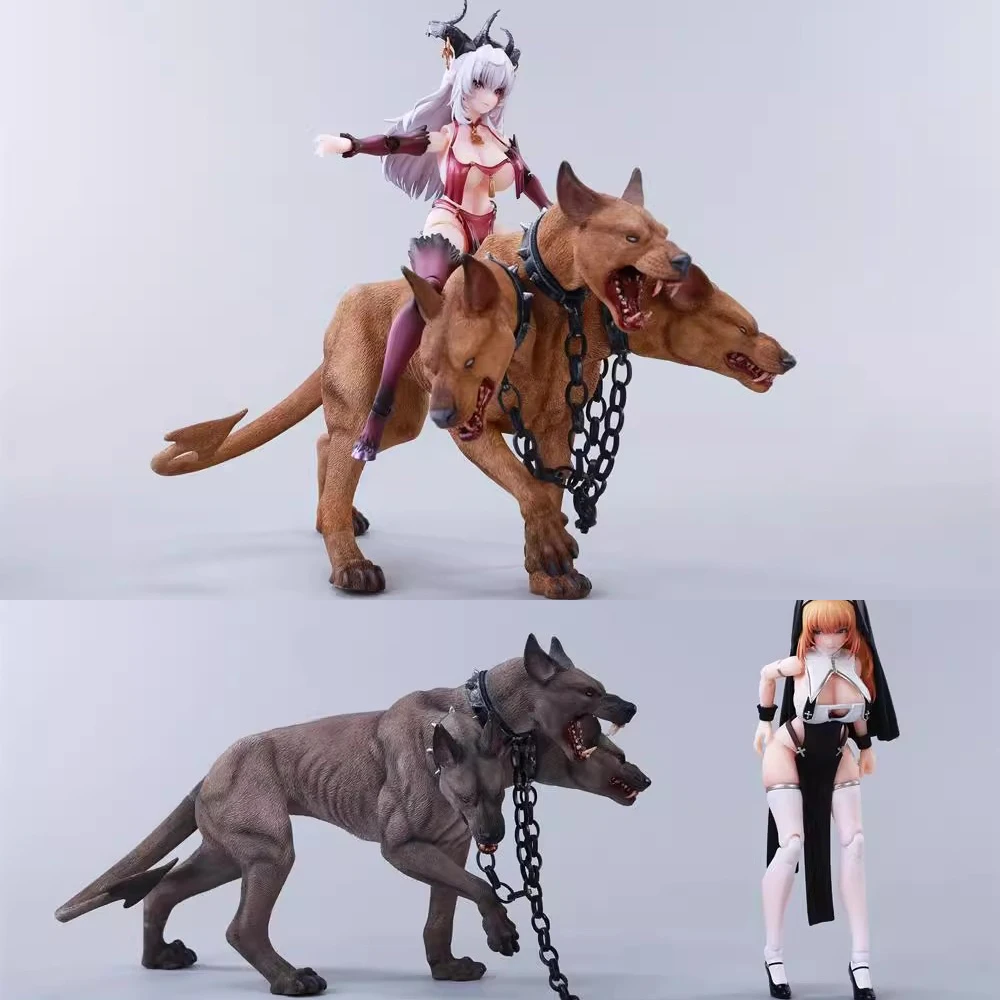 

22*11*13.5cm JXK JXK278 Bull2.0 Hell Three Headed Dog Animal Model 1/6 Scence Accessories Fierce Dog For 12" Action Figure Dolls