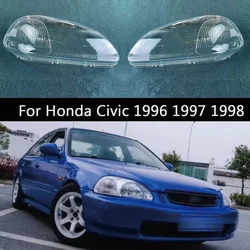 For Honda Civic 1996 1997 1998 front Car Headlight Cover Lens Shell Lampcover Lampshade Headlamp Light mask