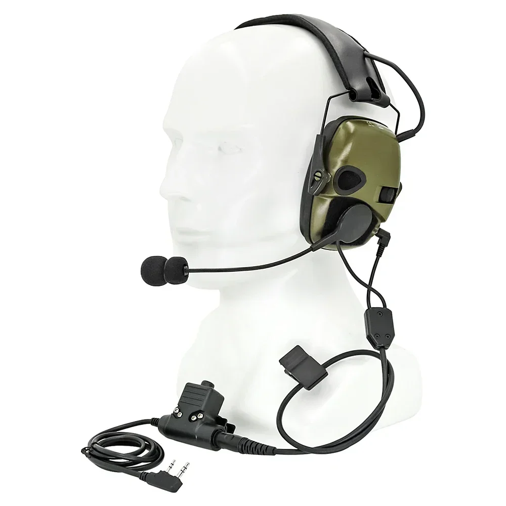 Electronic Shooting Earmuffs Tactical Headset Airsoft Shooting Headphones Adapter for Howard Impact Sport Electronic Earmuffs