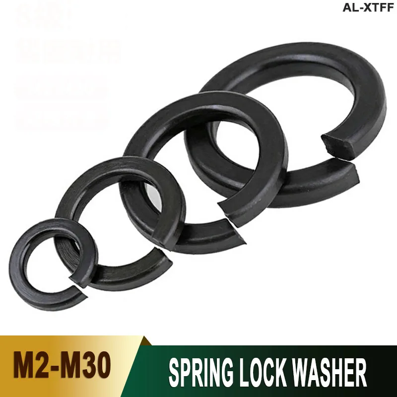 Circular Spring Washer Elastic Split Clip Coated High Strength for Bolts Screws Sizes M2 M3.5 M8 M12 M14 M16 M18 M20 M22 to M30