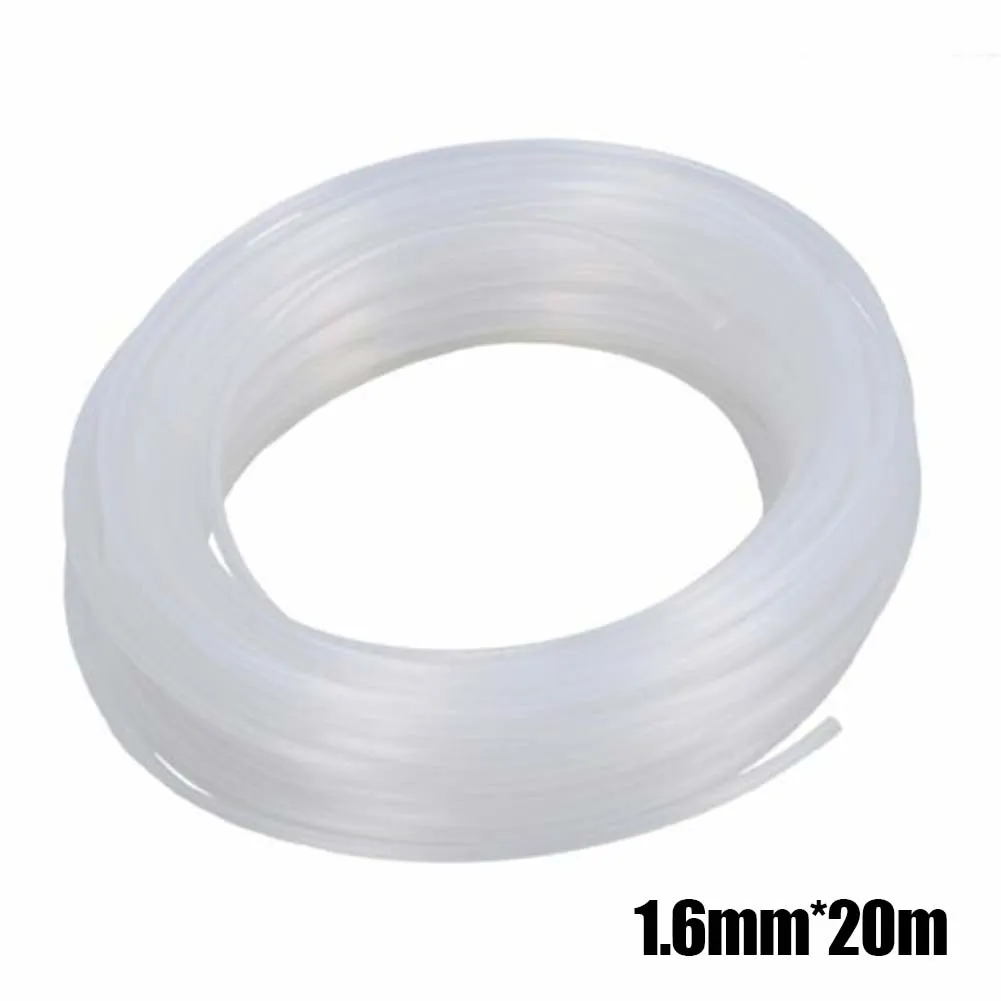 

1Roll 1.6mm*20m Trimmer Line Whipper Snipper Cord Brushcutter White Nylon Lawn Mower Line String For Electric Brush Cutter Part