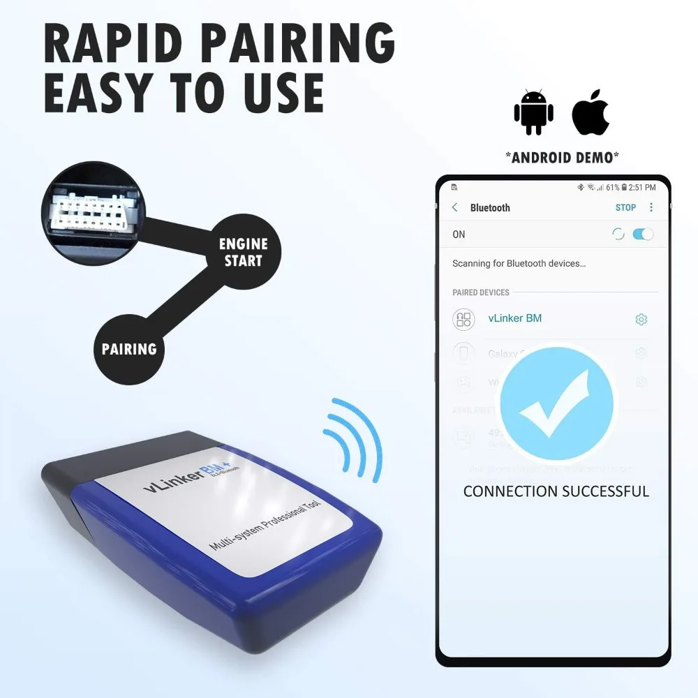 BMW/Mini用Bluetooth OBD2スキャナー、iPhoneとAndroidで動作し、BimmerCodeで隠された車の機能を解錠します