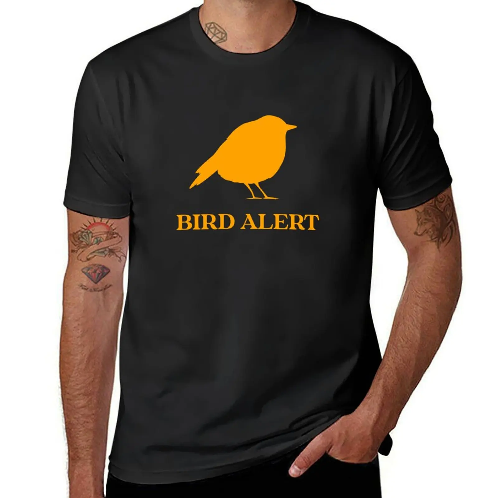 

Bird Alert Bird Watching T-Shirt plus size tops Aesthetic clothing customs design your own T-shirt men