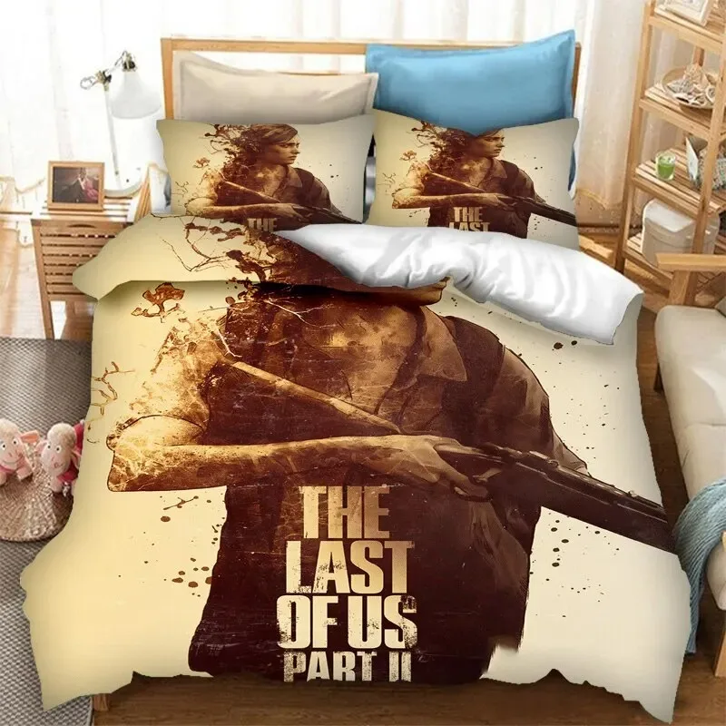 

3D Print Game The Last of Us Part Bedding Set Double Twin King Duvet Cover Comforter Pillowcase Boys Girls Adults Bedroom