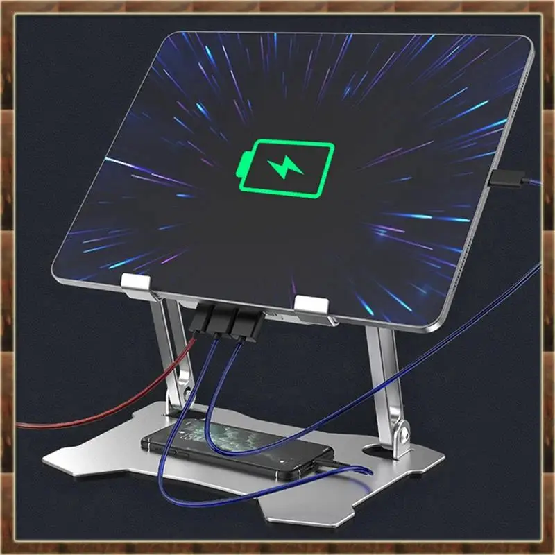 

A48T Laptop Cooling Pad Adjustable Aluminum Stand Portable Laptop Holder For All Tablets