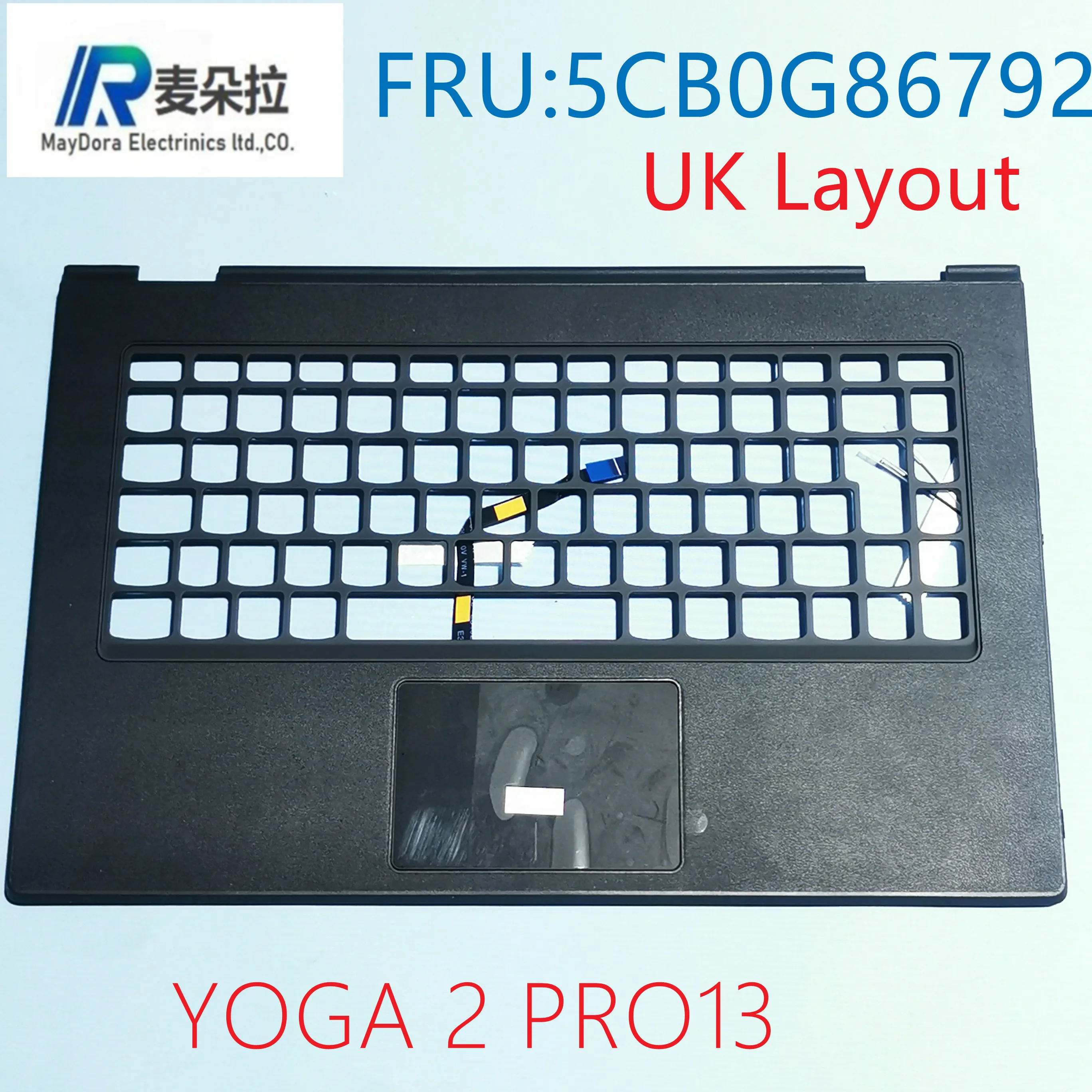 

New Laptop Palmrest for LENOVO YOGA2 PRO13 YOGA 2 PRO Laptop UK layout palmrest with touchpad and Atenna 5CB0G86792