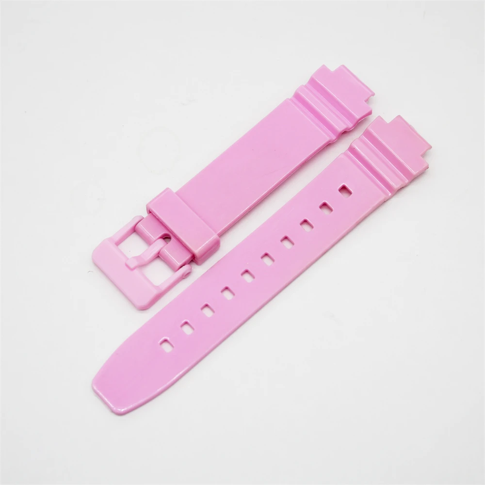 Watch Strap for Casio LRW-250H LRW 250H Black Soft PU Watchband Pin Buckle Wrist band Bracelet Belt for Casio LRW250H