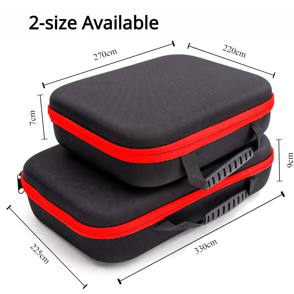 Portable Large Capacity Tool Pouch  with Red Edges Waterproof Tool Bags Electrician Hardware Tools Bag 2-size Available