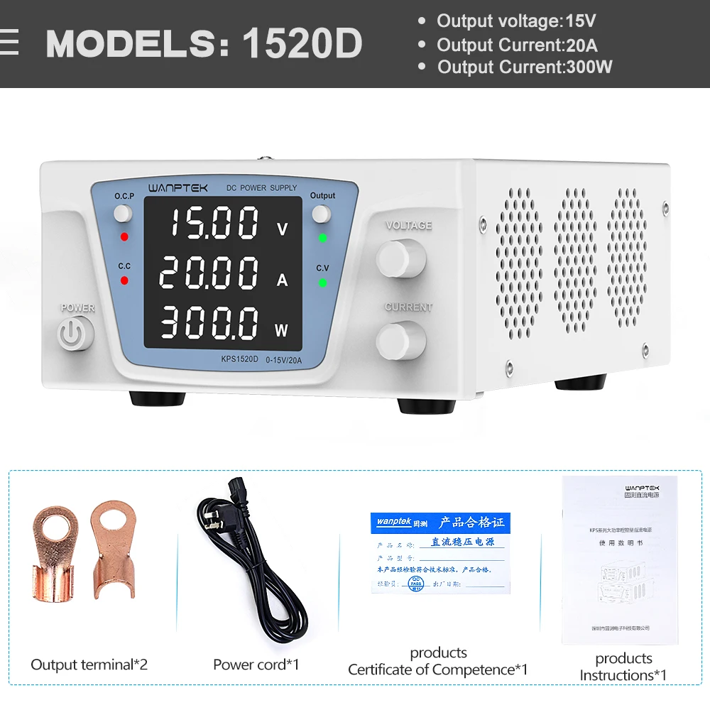 Wanptek DC Netzteil 30V 20A Labor Schalt Netzteil 60V 10A Einstellbare Netzteil AC220V 110V aging Test Netzteil