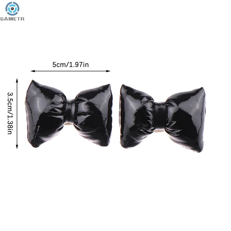 1Pair Multiple Colors Bow Shoe Accessories Fashion Shoe Charms All-match Vintage Shoe Buckle Decorations Cute Bowtie