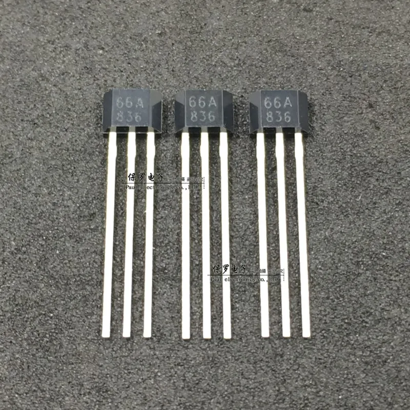 10Pcs/SS466A Screen Printing 66A TO-92S In-line, Bipolar Latch Hall Switching Element, Hall Sensor