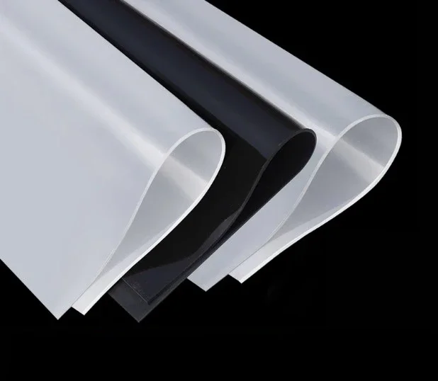 1PC Silicone Rubber Sheet Plate Mat High Temperature Resistant Clear Gasket Transparent Thick 0.5 1 2 3 4 5mm