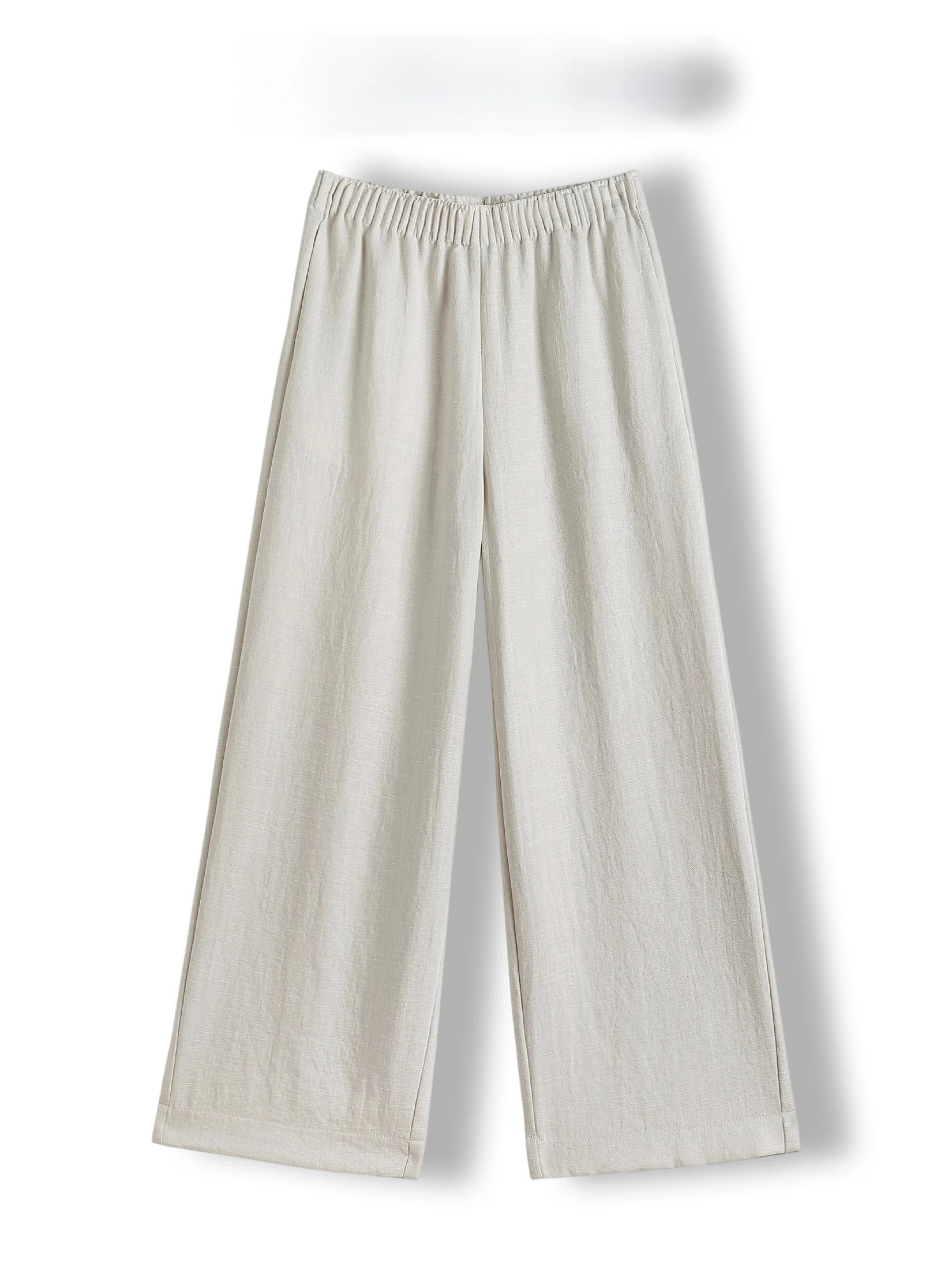 

Summer Thin Wide Leg Pants Women's Casual Elastic Waist Loose Fit Breathable Comfortable Old Money Style Eighteen