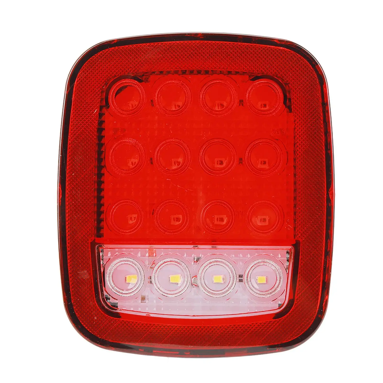 

16 LED Trailer Tail Lights 12-24V Brake Stop Turn for Trucks Trailers Heavy Vehicle Plastic