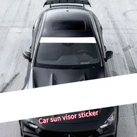 New Design Car Sun Visor Auto Front Windshield Stickers Banner Stripe Sport Decals Anti UV Heat Control Auto Window Decoration