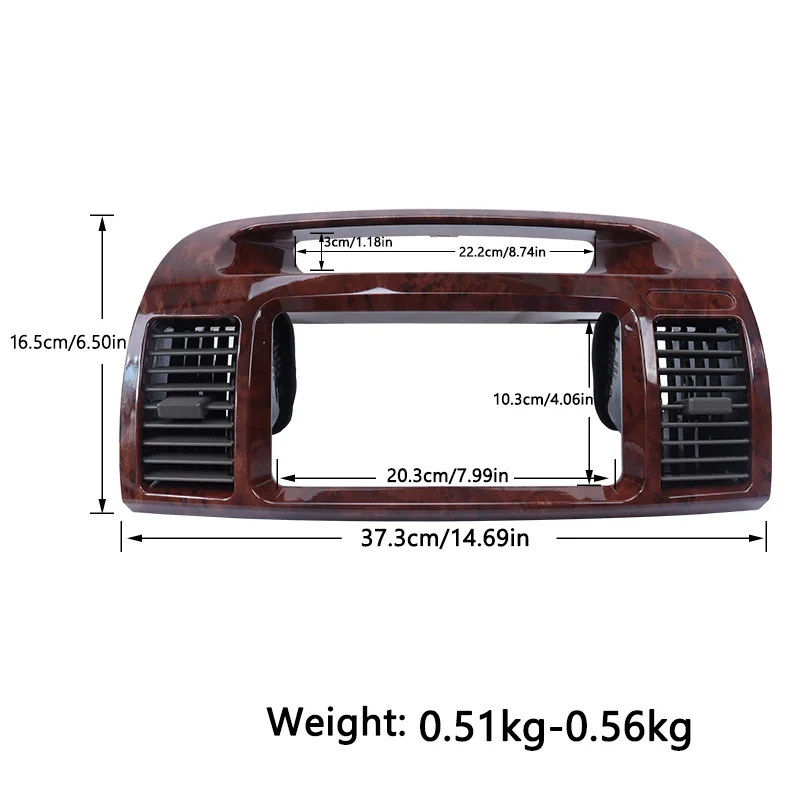 Air Vent Outlet For Toyota Camry 5 2002 2003 2004 2005 2006 Fascia Auto Stereo Panel Mounting CD DVD Radio Dashboard