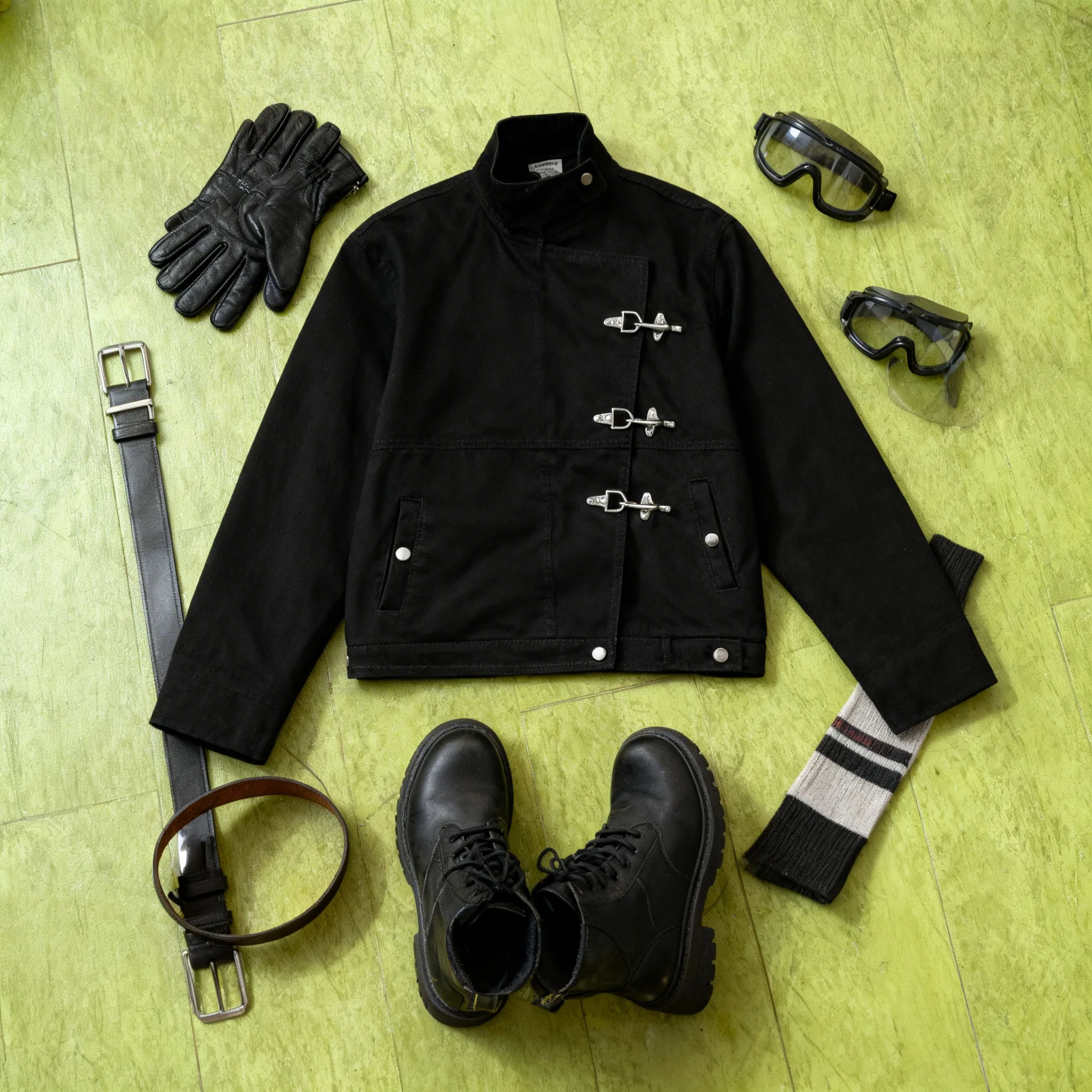 Vintage Personalized Airplane Button Jacket Work Jackets 2026 Splicing Korean Fashion American Harajuku Casual Motorcycle Jacket