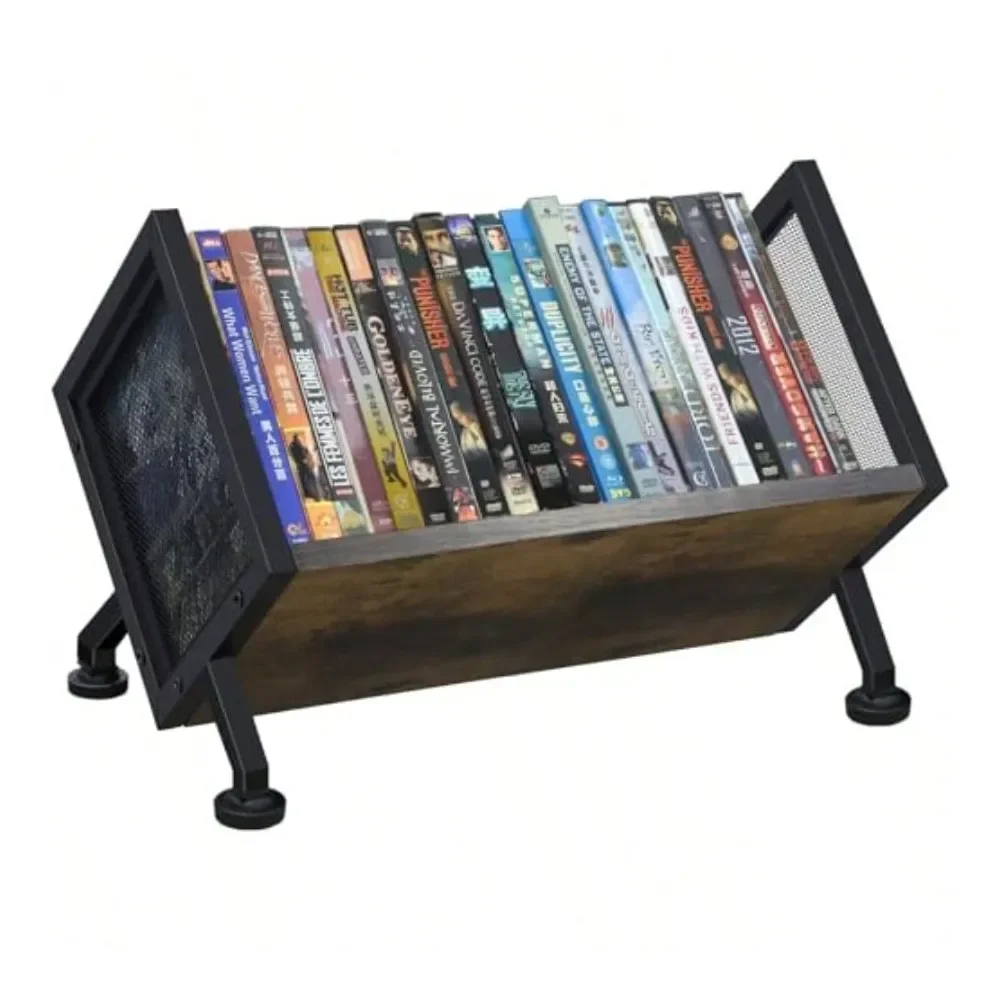 

Подставка для CD-дисков Sage Rack: вмещает 23 DVD, 28 Blu-ray, 36 CD или книги. Настольный органайзер для медиа с основанием.