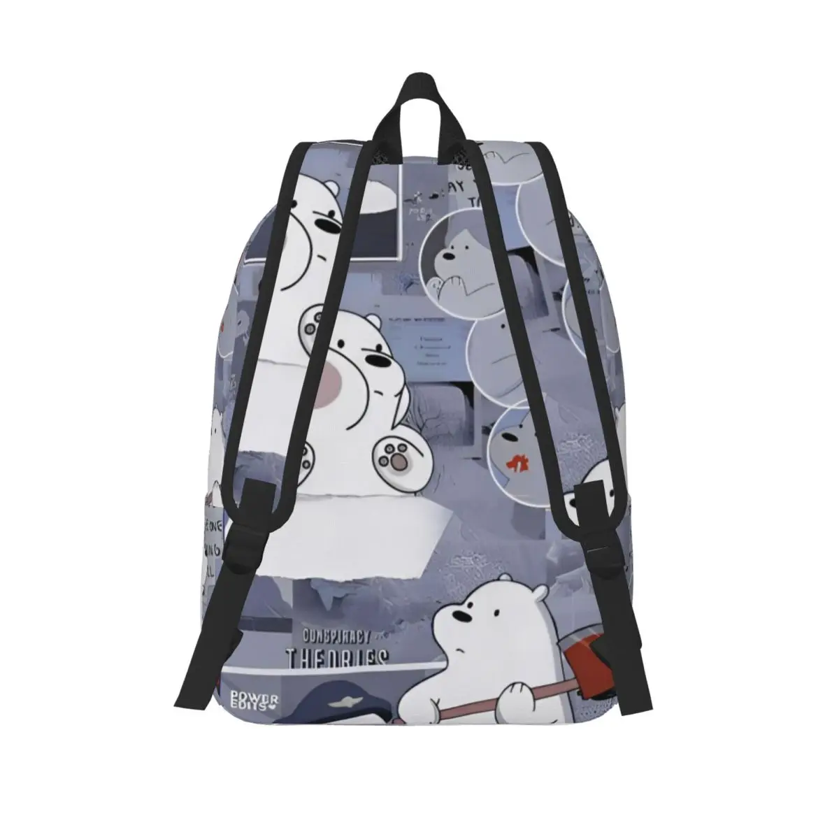 Plecak Miśki Trzy Bracia dla Kobiet i Mężczyzn, Plecak Codzienny Studencki do Pracy, Paski z Myszką       Torby płócienne na laptopa na prezent