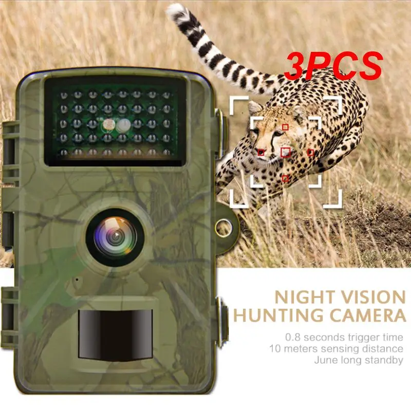 

3PCS Tracking Camere Night Vision Wildlife Trail Camera 1080p Trap Camera Dl001 Wireless Surveillance Outdoor Hunting Cameras