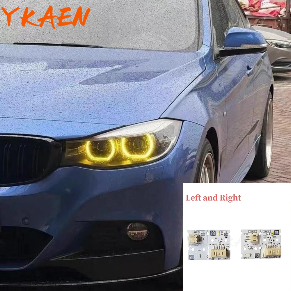 

GT Yellow Angel Eye DRL Boards For 17-20 BMW 3' F34 318d 320d 320i 330d 340i Daytime Running Lights Chips non-adaptive LED