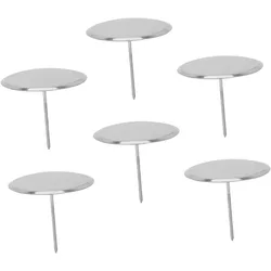 6pcs Stainless Steel Mounting Nails Pastry Nails Kitchen Gadgets Cake Flower Decorating Tool Icing Flower Nails