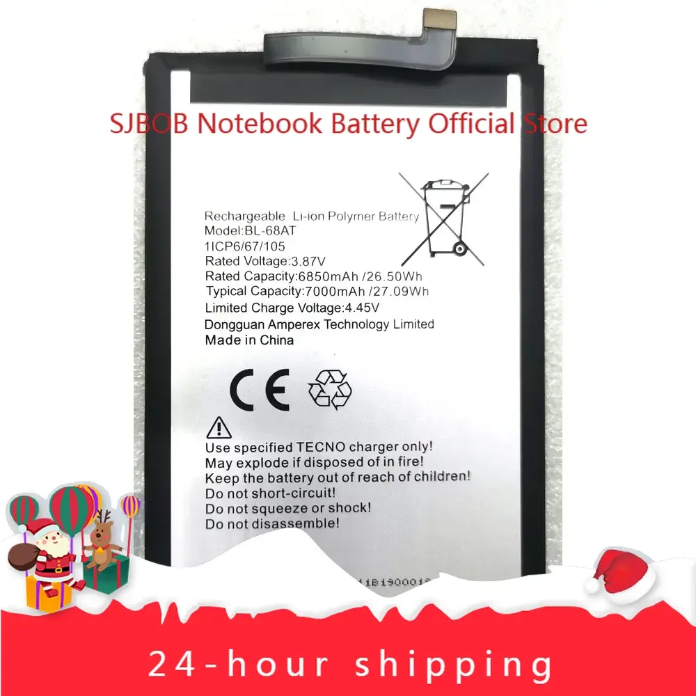 

New BL-68AT High Capacity Replacement Battery For Tecno POVA 2 LE7 Mobile Phone