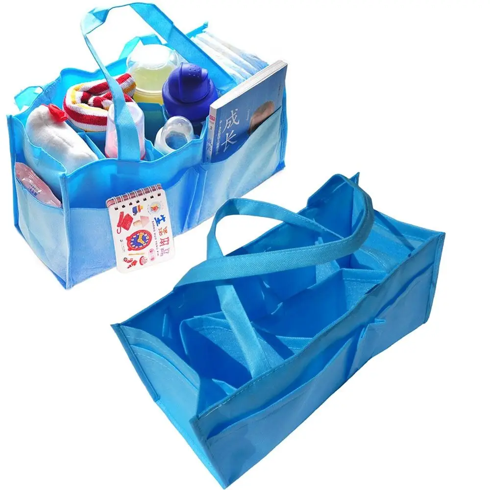 

Multi-pocket Diaper Tote Bag Non-woven Fabric Portable Mommy Travel Bag Comfortable Handle Large Capacity