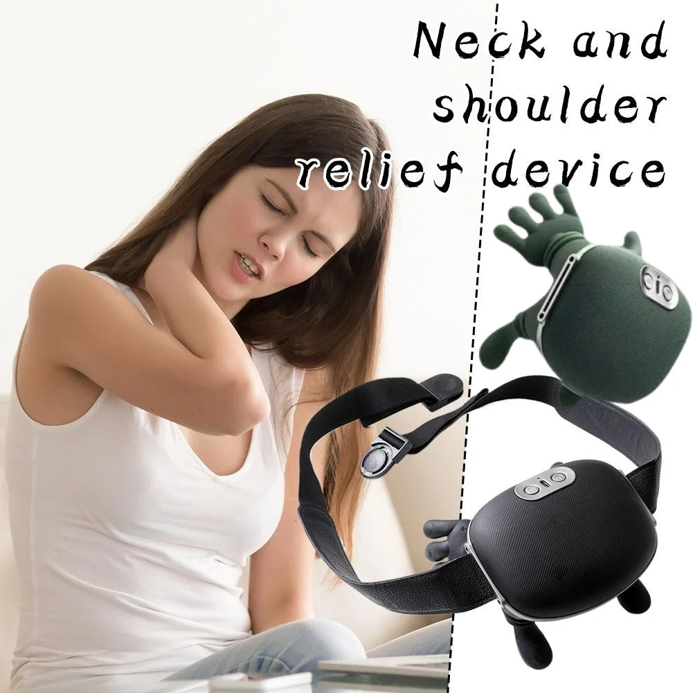 

Electric Neck Shoulder Massager 4D Kneading with Heat 3 Modes Deep Tissue Shiatsu Massage Pillow for Muscle Relief