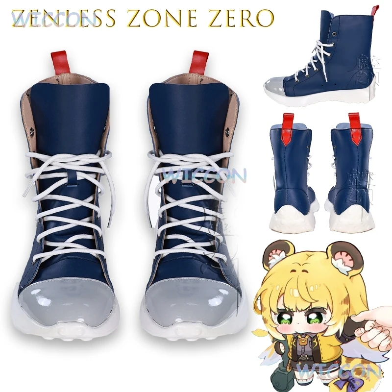 

Anime Game Character Zenless Zone Zero Cosplay Shoes Ju Fufu Boots Women Cute Platform Shoes Halloween Party Convention Cosplay