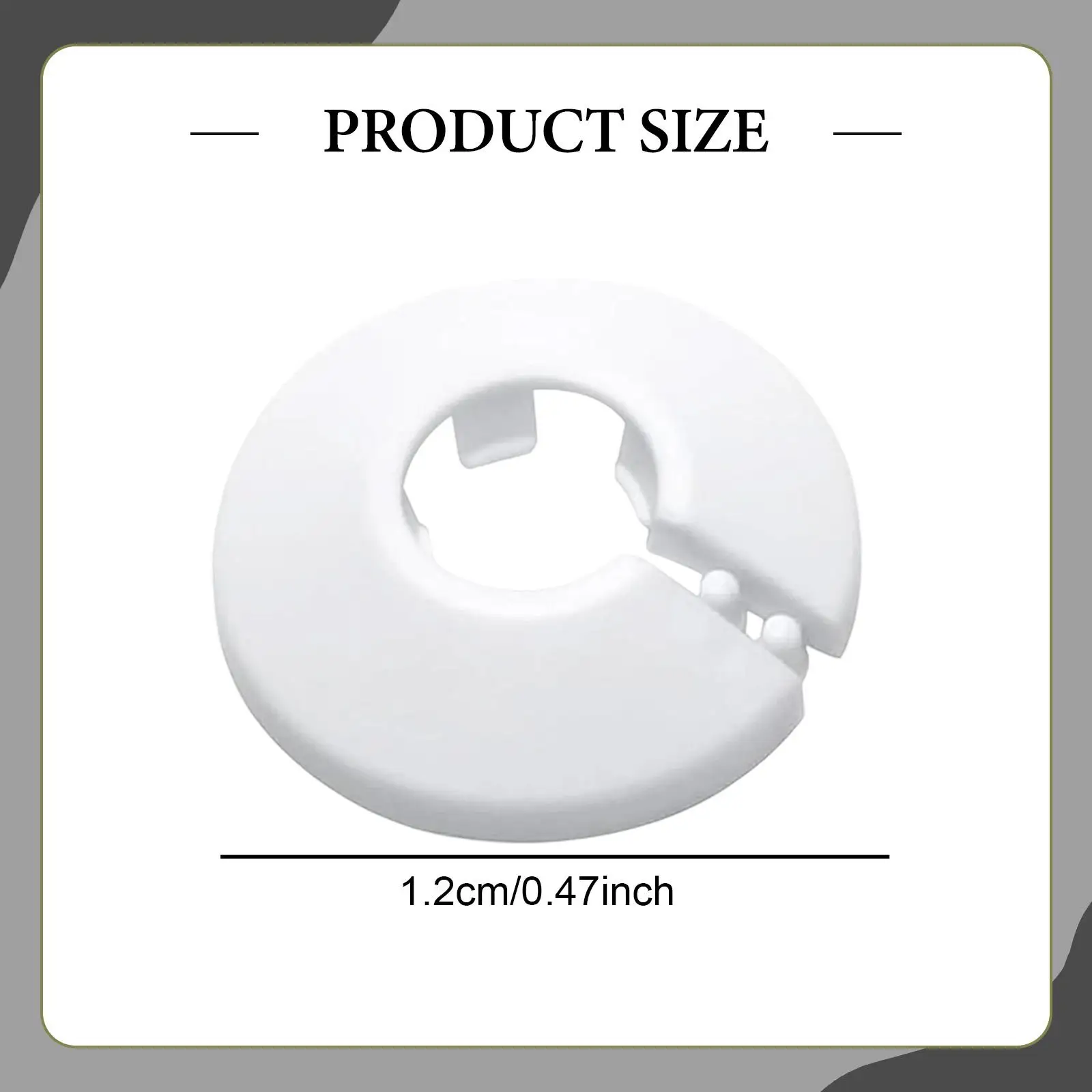 

20 штук декоративных фланцевых колпачков для труб 12 мм, защелкивающиеся декоративные кольца для труб для балкона