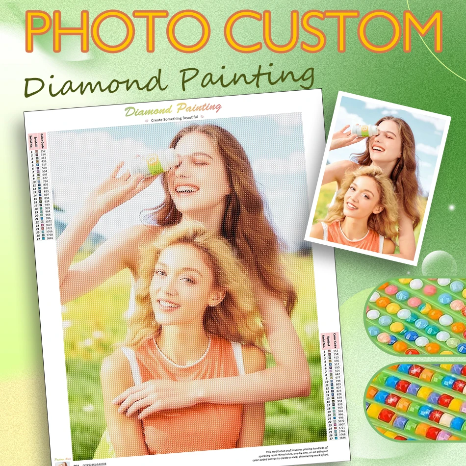 

RUOPOTY Photo Custom Diamond Painting Personalized Gift summer Picture Crystal Rhinestone Cross Stitch Diamond Embroidery Kits