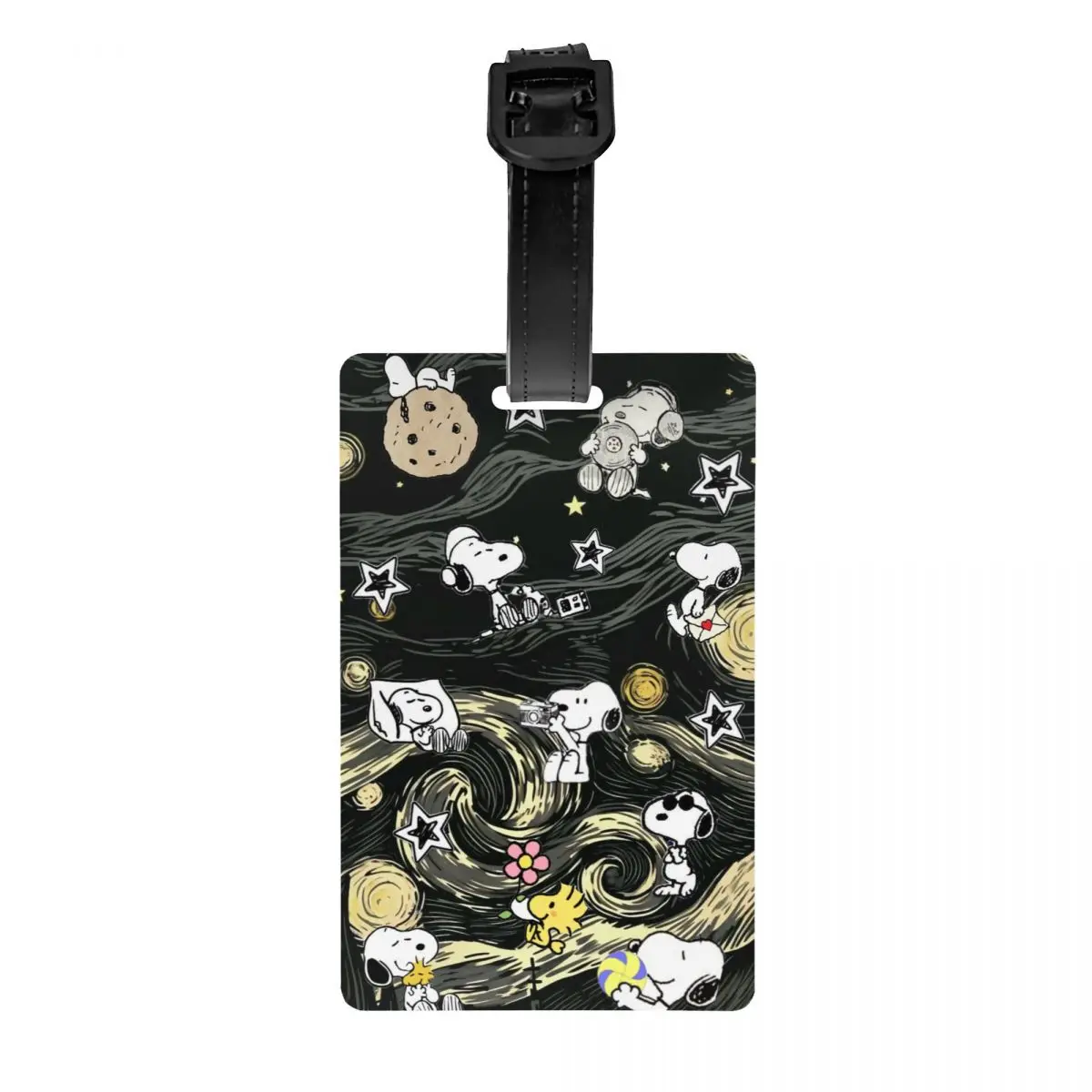 

Custom Cute Cartoon S-Snoopys Luggage Tag Suitcase Baggage Privacy Cover ID Label