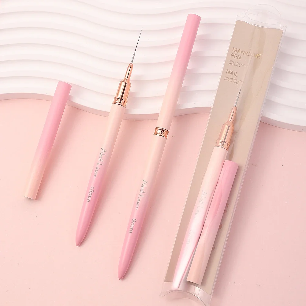 Sweet-Z 6 stks Liner Nagelborstel Dunne Lijn Nagelborstel Art Striping Borstels Detail Schilderen Pen Gel Nagelborstels Gereedschap Voor manicure