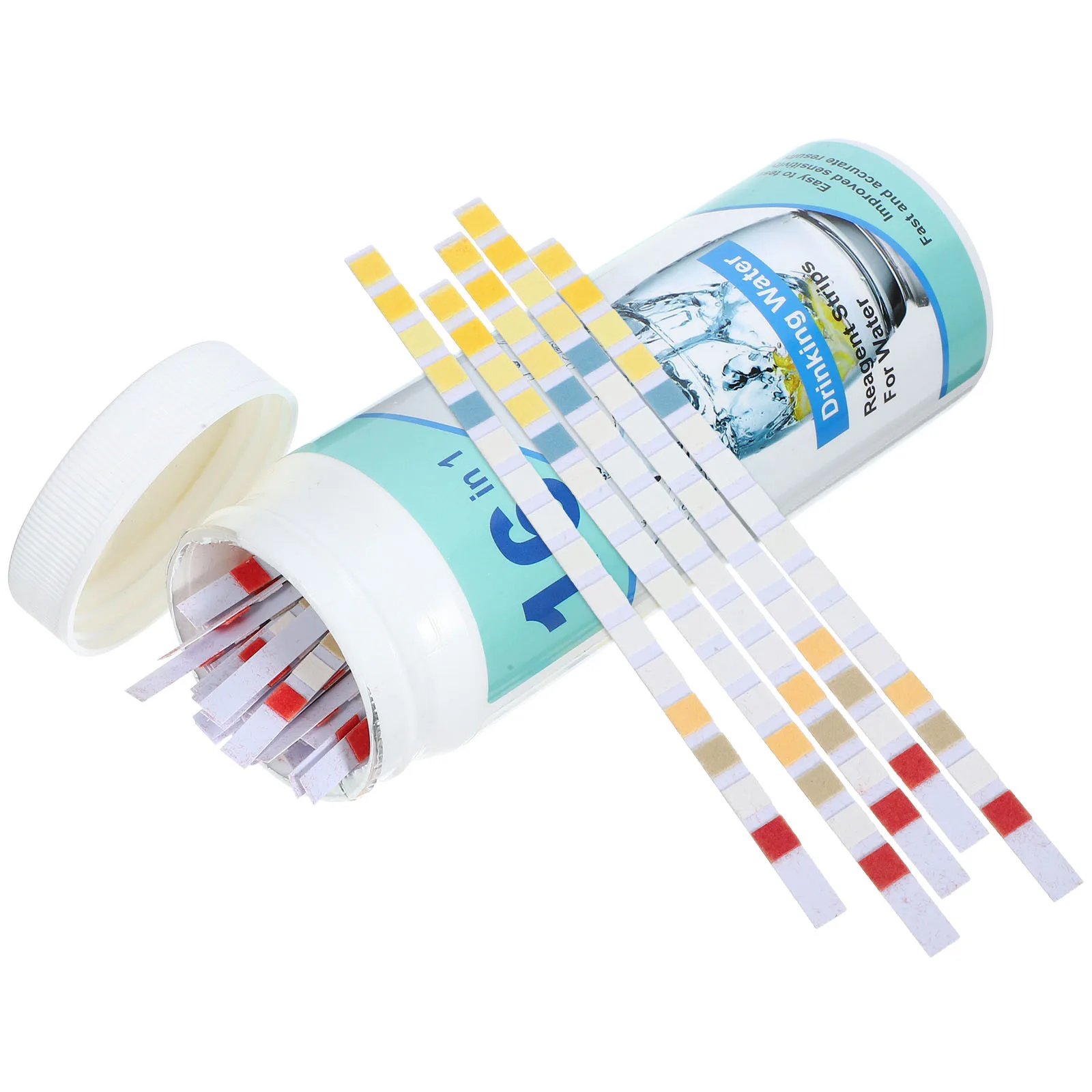 100 قطعة شرائط اختبار المياه اختبار مياه الشرب 16 في 1 شرائط اختبار الجودة نتائج سريعة لمطعم المكتب المنزلي