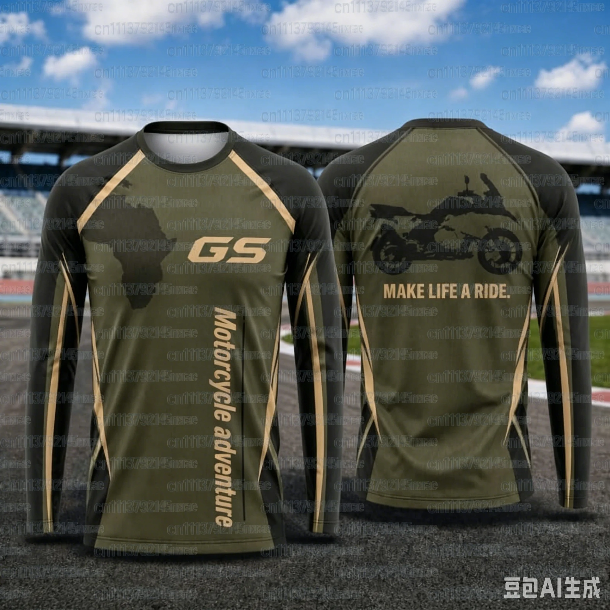 2026 Herren GS Motorrad-Abenteuer Langarm-T-Shirt Schnelltrocknend Atmungsaktives Moto-Trikot für Biker Fahr-T-Shirt Familien-Match 2026 – Detail 11