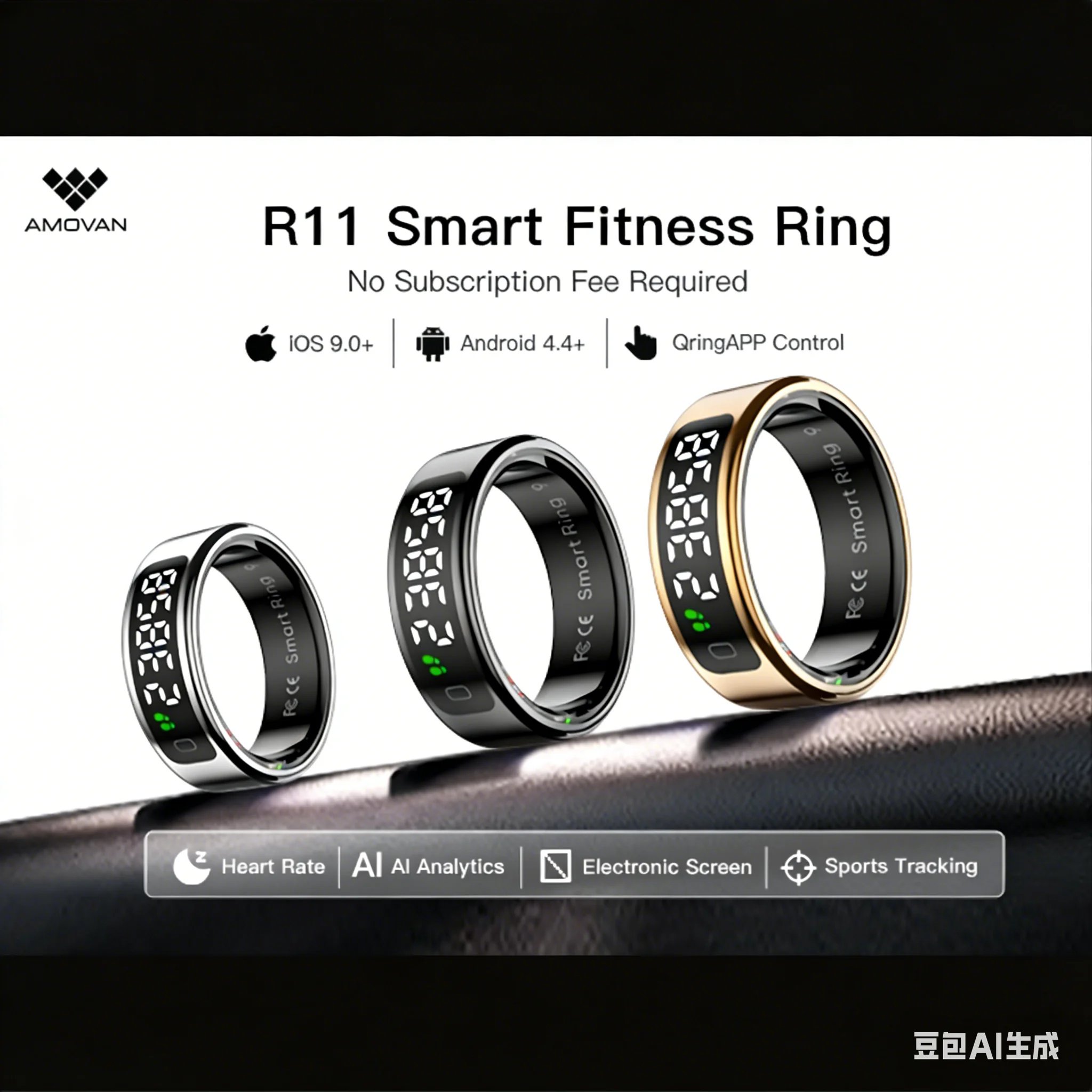 

Умное кольцо-тасбих с дисплеем: измерение пульса, счетчик зикра, мониторинг уровня кислорода в крови, отслеживание сна, температуры, управление жестами, сенсорное управление