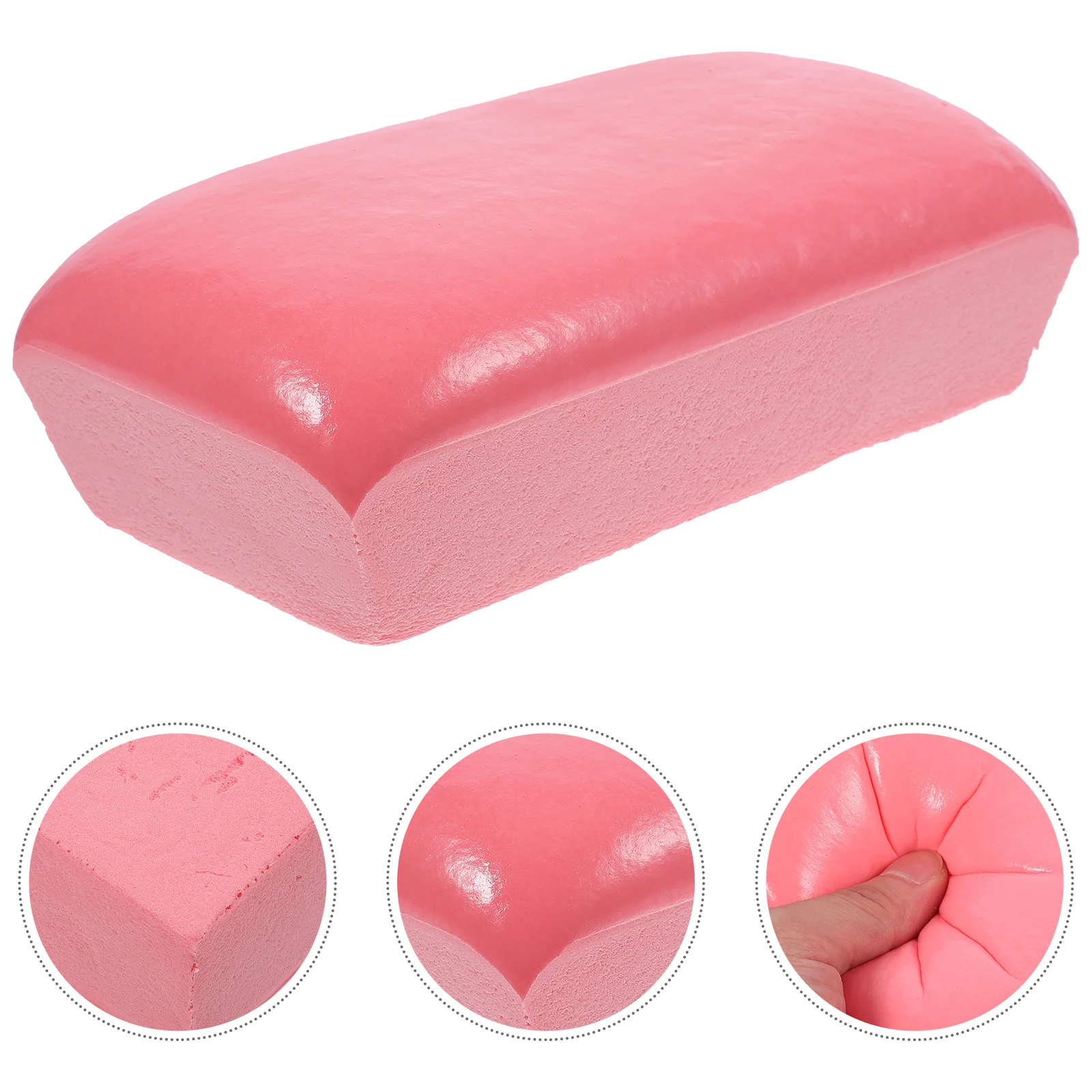 Simulazione realistica del pane finto Torta appiccicosa Decompressione Rimbalzo lento Materiale Pu Antistress Fidget Foto Prop