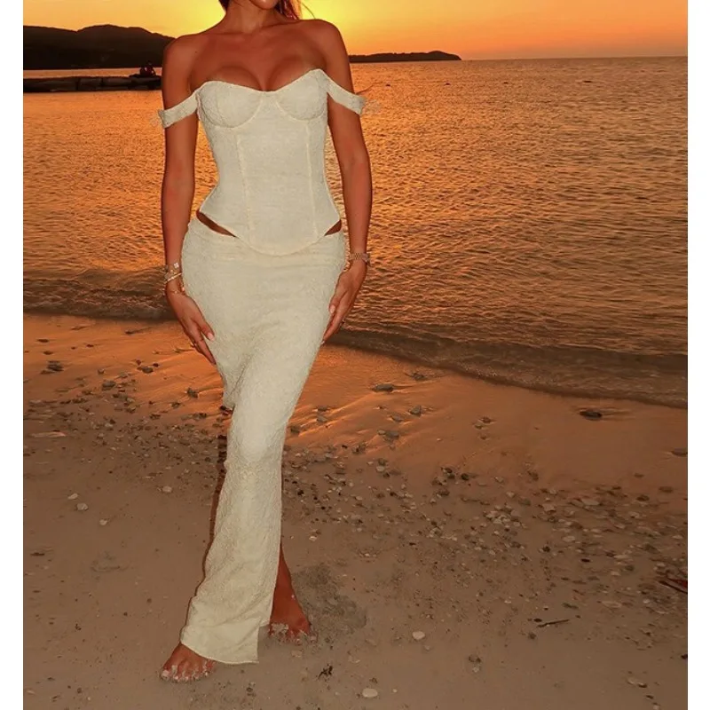 

2026 Waist Suspender Skirt Set Women's Spring and Summer New Solid Color Slim Two-piece Set