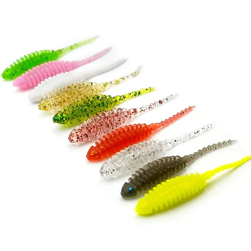 Neue 10 stücke Wobbler mini Ozean Felsen Angeln Weiche Köder Gummi Weiche Köder 3,5 cm Weichen Wurm Künstliche Köder bass Silikon Fisch