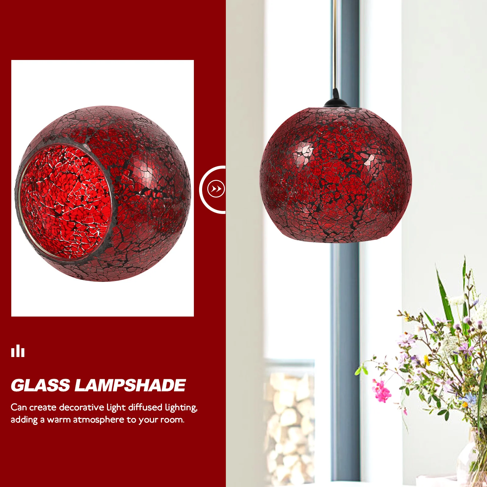 

Durable Glass Wall Light Shade E26 E27 Vintage Style Small Lampshade for Desk Lamp Lighting Small Lampshade Wall Light Shade