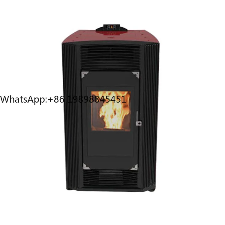 Estufas de placa exteriores de China, chimenea eléctrica independiente de acero inoxidable, pellets de madera de biomasa, 8kw